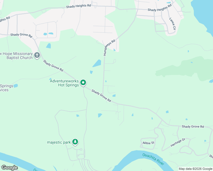 map of restaurants, bars, coffee shops, grocery stores, and more near 125 Raley Lane in Garland County