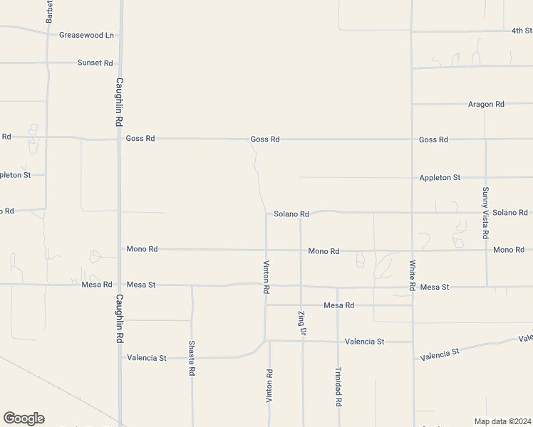 map of restaurants, bars, coffee shops, grocery stores, and more near Vinton Road in Phelan