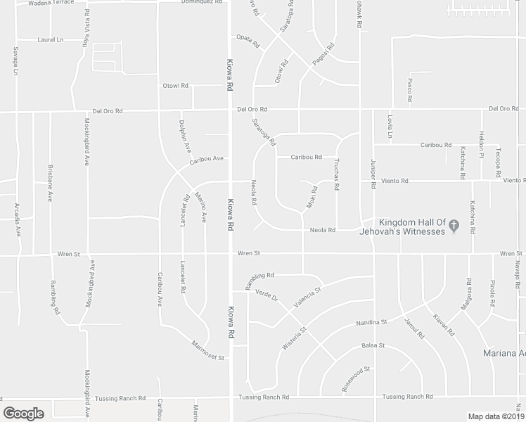 map of restaurants, bars, coffee shops, grocery stores, and more near 11015 Neola Road in Apple Valley