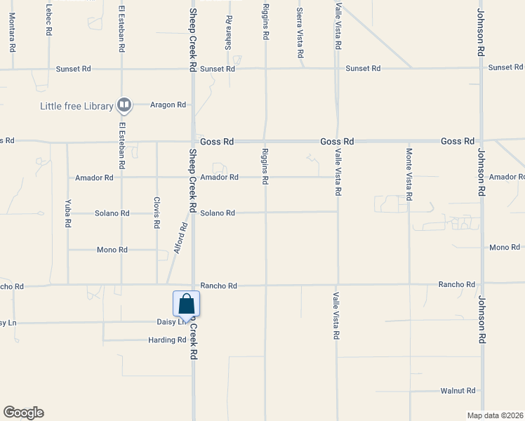 map of restaurants, bars, coffee shops, grocery stores, and more near 4334 Solano Road in Phelan