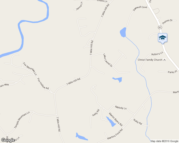 map of restaurants, bars, coffee shops, grocery stores, and more near 1098 7 Mile Hill Road in Dahlonega