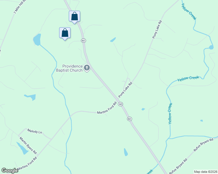 map of restaurants, bars, coffee shops, grocery stores, and more near 7951 South Chestatee Street in Dahlonega