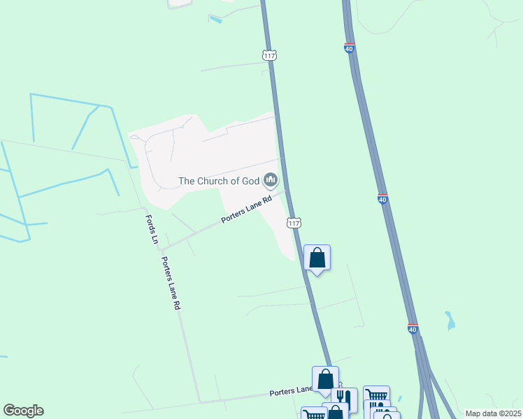 map of restaurants, bars, coffee shops, grocery stores, and more near 109 Porters Lane Road in Rocky Point