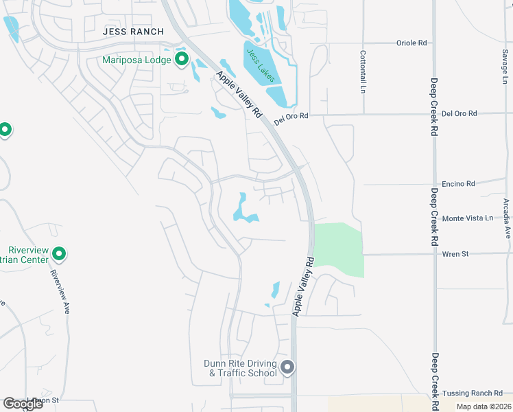 map of restaurants, bars, coffee shops, grocery stores, and more near 19618 Castle Harbor Court in Apple Valley