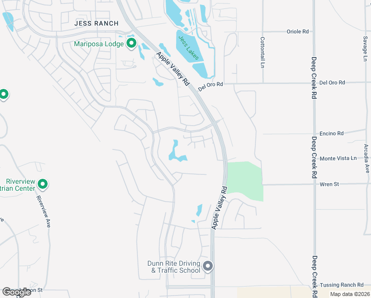 map of restaurants, bars, coffee shops, grocery stores, and more near 19618 Castle Harbor Court in Apple Valley