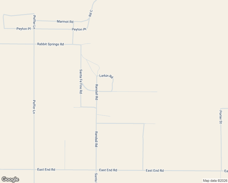 map of restaurants, bars, coffee shops, grocery stores, and more near Rose Lane in Lucerne Valley