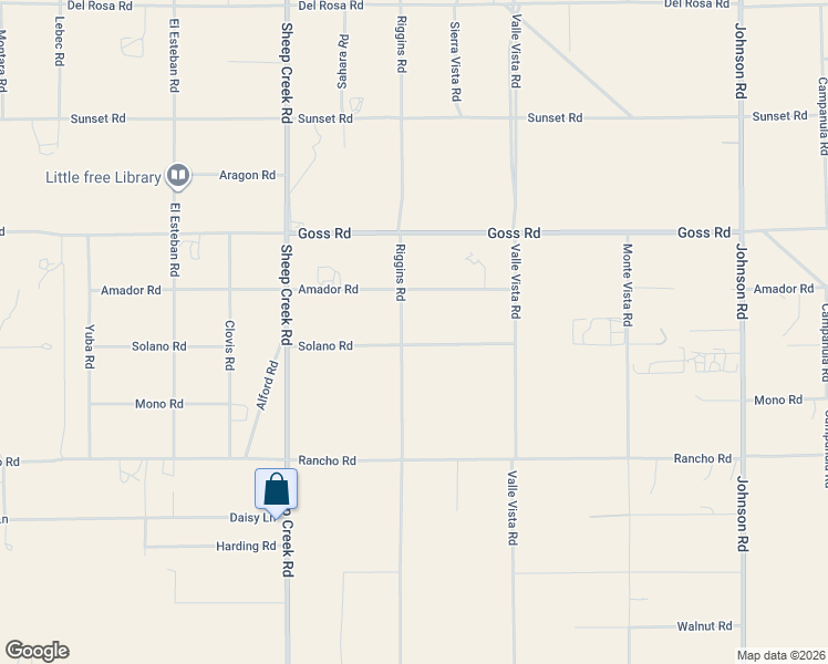 map of restaurants, bars, coffee shops, grocery stores, and more near 4334 Solano Road in Phelan