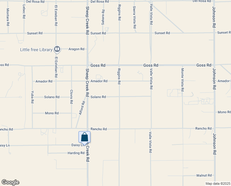 map of restaurants, bars, coffee shops, grocery stores, and more near 4280 Solano Road in Phelan