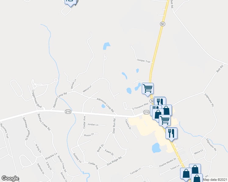 map of restaurants, bars, coffee shops, grocery stores, and more near 139 Marcil Lane in Hampstead