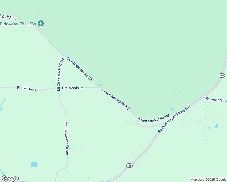map of restaurants, bars, coffee shops, grocery stores, and more near 421 Everett Springs Road Southwest in Calhoun