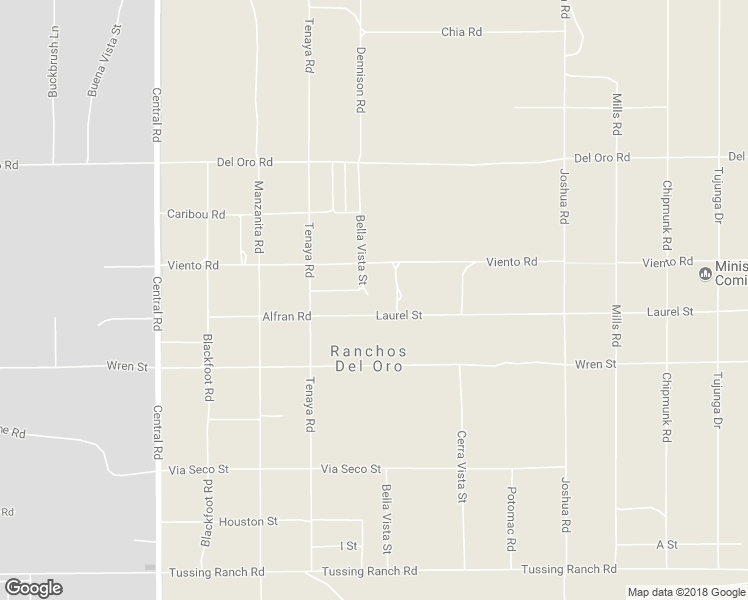 map of restaurants, bars, coffee shops, grocery stores, and more near 22909 Viento Road in Apple Valley