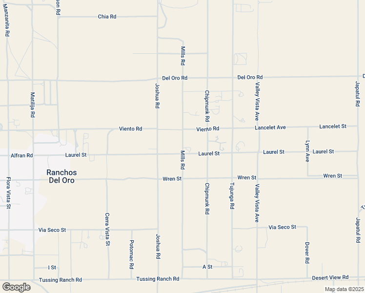 map of restaurants, bars, coffee shops, grocery stores, and more near Mills Road in Apple Valley