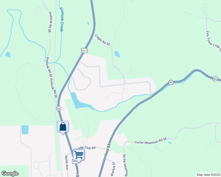 map of restaurants, bars, coffee shops, grocery stores, and more near 473 Scott Brown Road Southeast in Fairmount