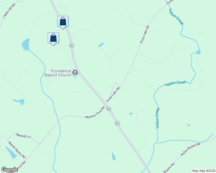 map of restaurants, bars, coffee shops, grocery stores, and more near 39 Waycaster Circle in Murrayville