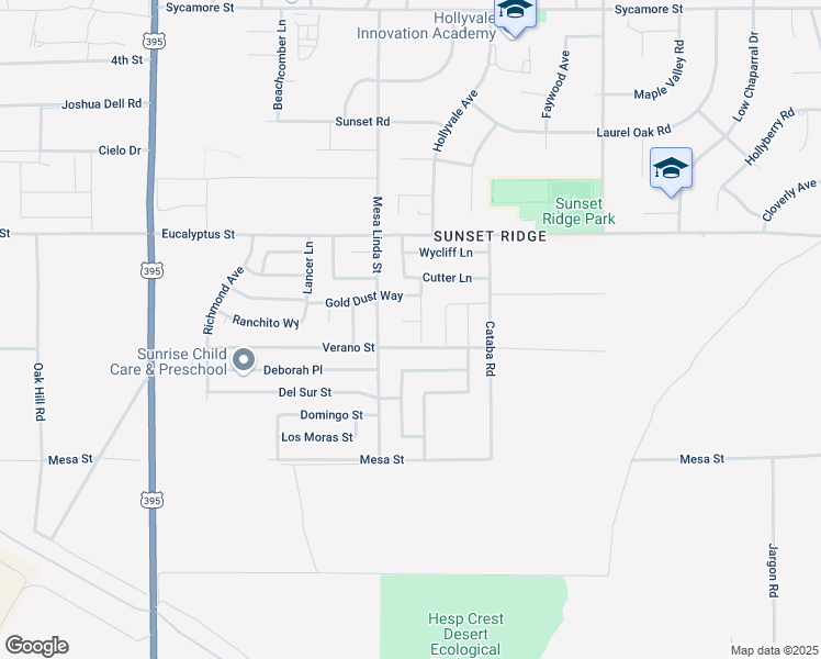 map of restaurants, bars, coffee shops, grocery stores, and more near 12535 Marmac Court in Victorville