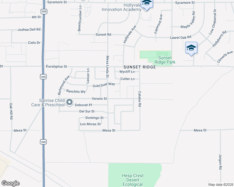 map of restaurants, bars, coffee shops, grocery stores, and more near 12535 Marmac Court in Victorville