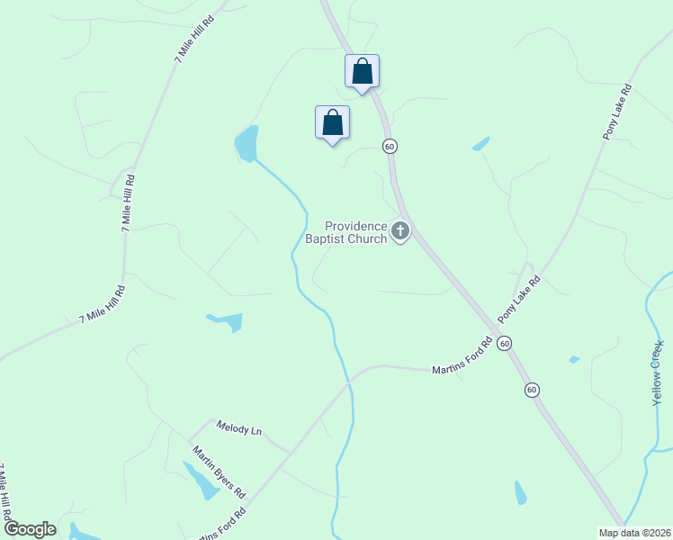 map of restaurants, bars, coffee shops, grocery stores, and more near 246 Robin's Lane in Dahlonega