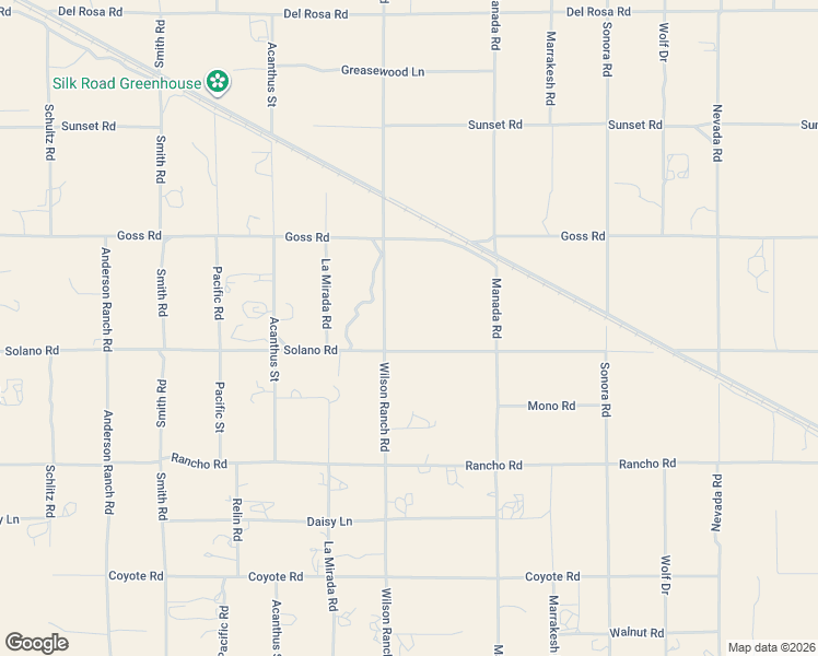map of restaurants, bars, coffee shops, grocery stores, and more near 6538 Solano Road in Phelan