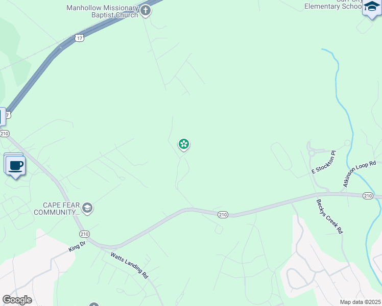 map of restaurants, bars, coffee shops, grocery stores, and more near 282 Valhalla Way in Hampstead
