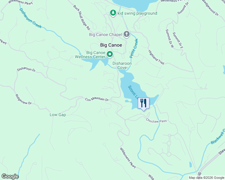 map of restaurants, bars, coffee shops, grocery stores, and more near 135 Chestnut Rise in Jasper