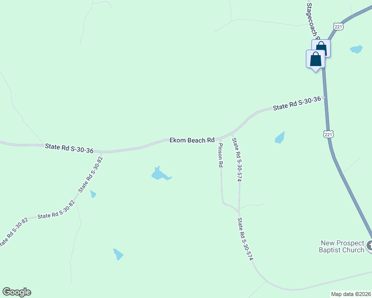 map of restaurants, bars, coffee shops, grocery stores, and more near 859 Ekom Beach Road in Laurens