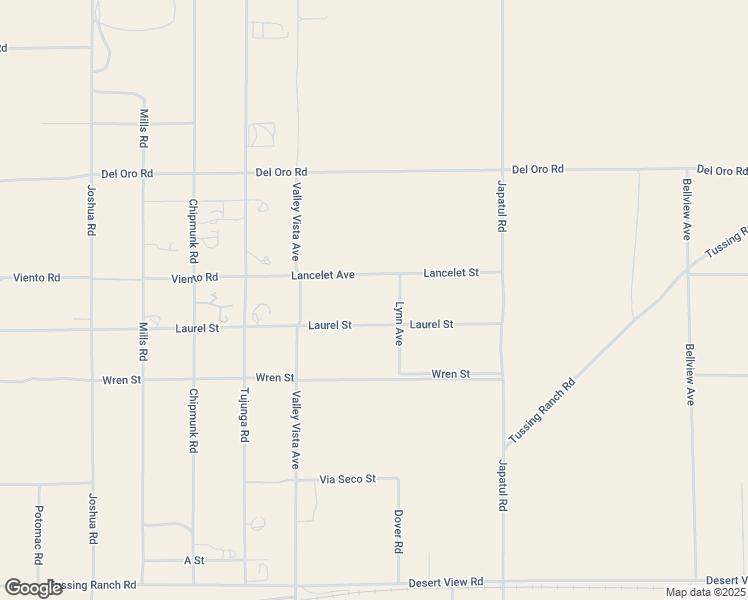map of restaurants, bars, coffee shops, grocery stores, and more near Lancelet Road in Apple Valley