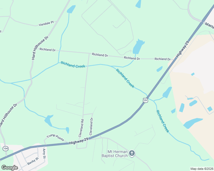 map of restaurants, bars, coffee shops, grocery stores, and more near 304 Cleveland Road in Anderson