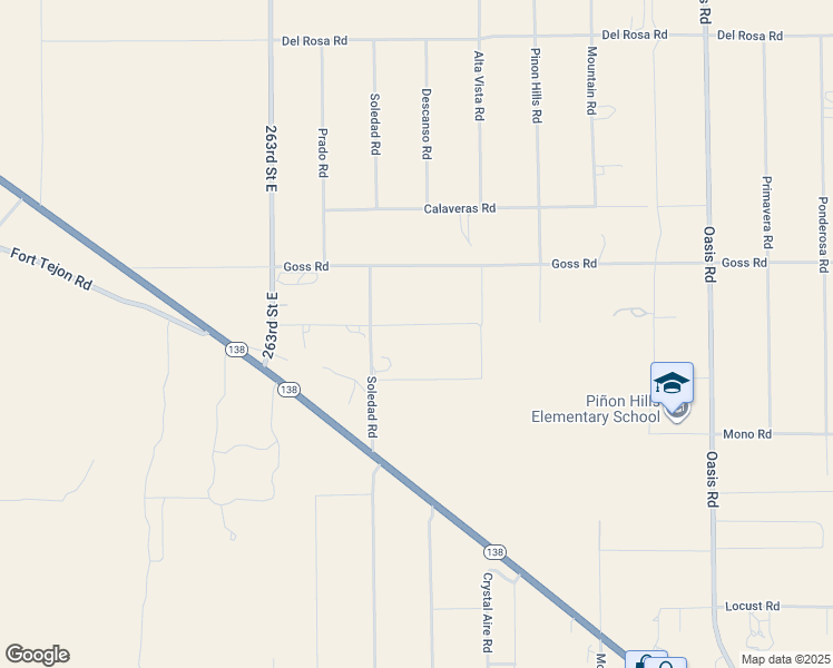 map of restaurants, bars, coffee shops, grocery stores, and more near 381 Amador Road in Piñon Hills