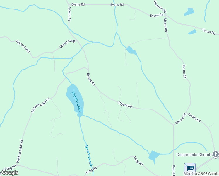 map of restaurants, bars, coffee shops, grocery stores, and more near 1703 Bryant Road in Ranger