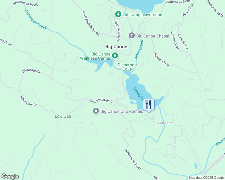 map of restaurants, bars, coffee shops, grocery stores, and more near 135 Chestnut Rise in Jasper