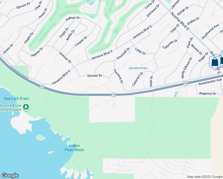 map of restaurants, bars, coffee shops, grocery stores, and more near 2298 Arizona 95 in Lake Havasu City