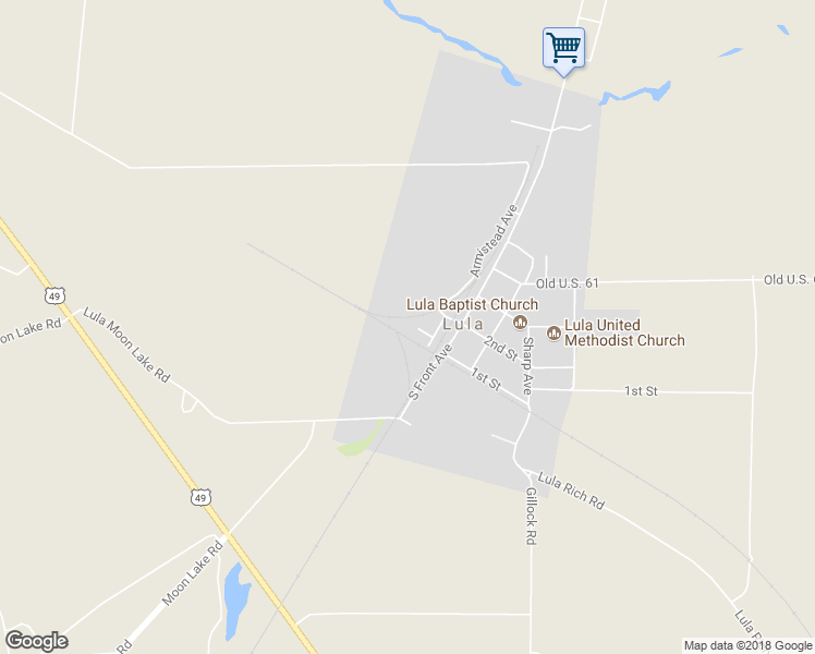 map of restaurants, bars, coffee shops, grocery stores, and more near 157 Fletcher Road in Coahoma