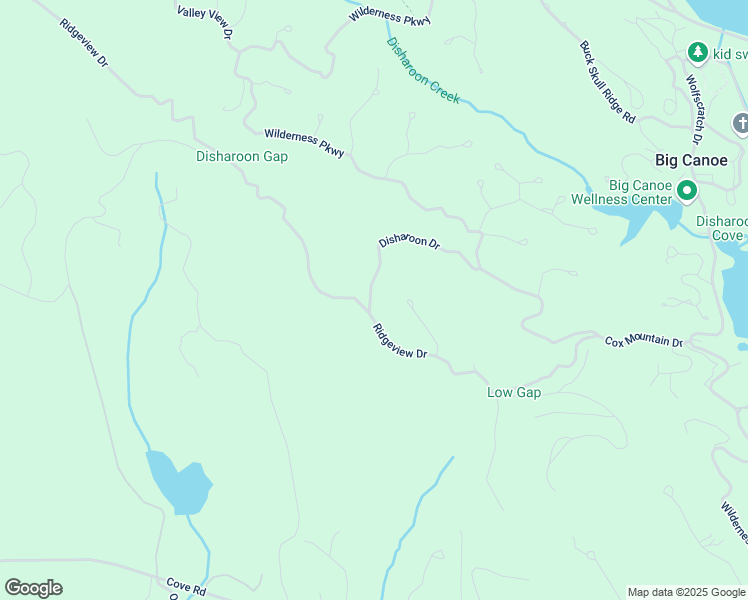 map of restaurants, bars, coffee shops, grocery stores, and more near Cox Mountain Lane in Pickens County