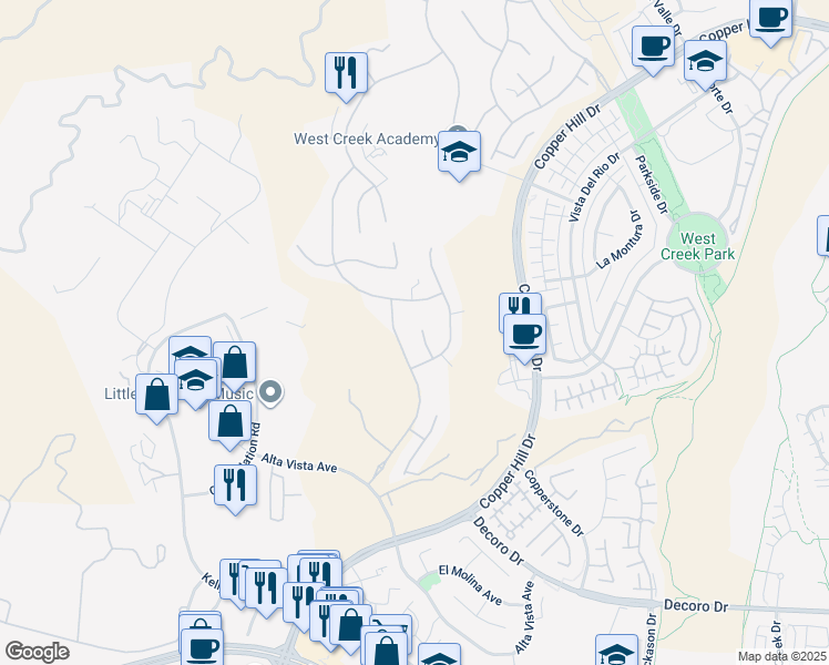 map of restaurants, bars, coffee shops, grocery stores, and more near 28319 Chisel Court in Santa Clarita