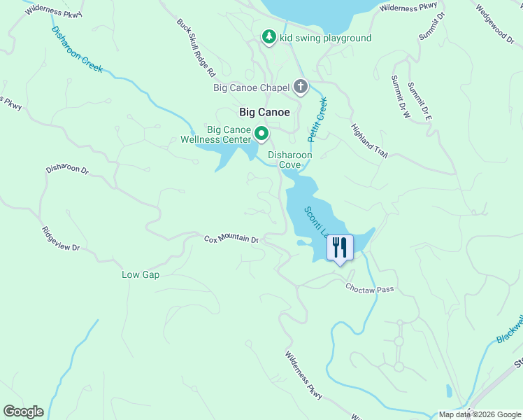 map of restaurants, bars, coffee shops, grocery stores, and more near 20 Chestnut Knoll Ridge in Jasper