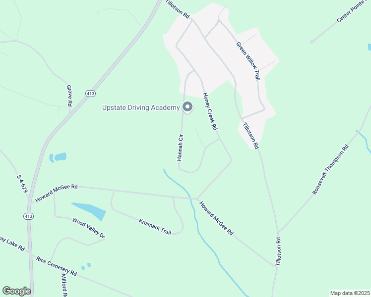map of restaurants, bars, coffee shops, grocery stores, and more near 159 Hannah Circle in Anderson