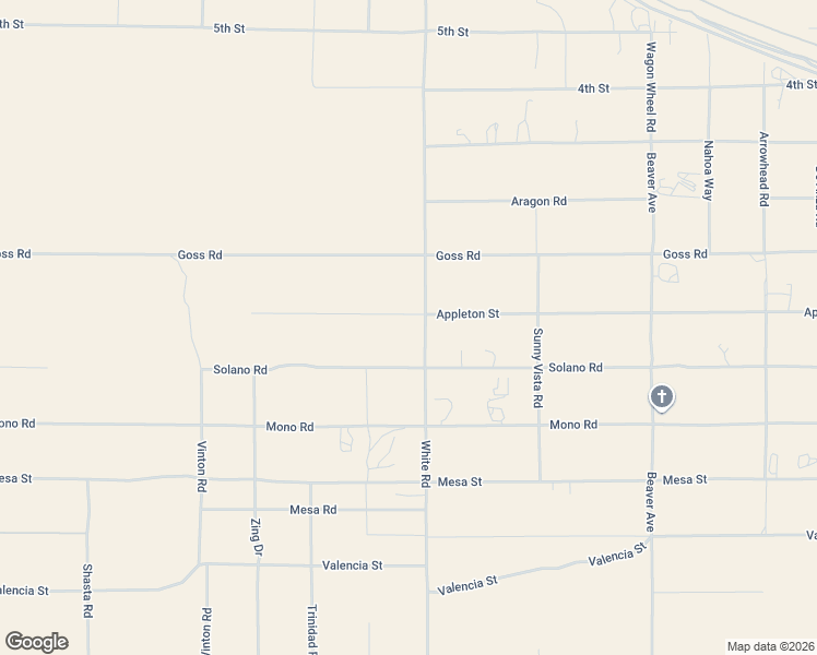 map of restaurants, bars, coffee shops, grocery stores, and more near 11164 White Road in Victorville