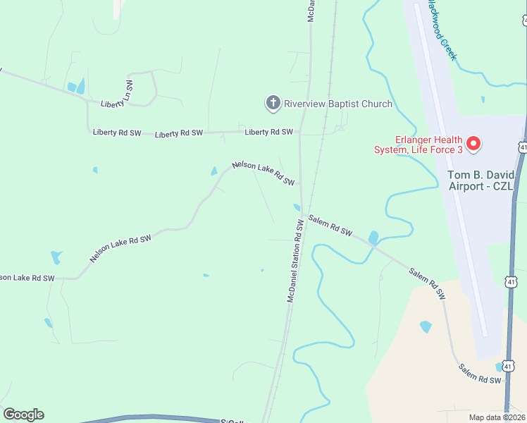 map of restaurants, bars, coffee shops, grocery stores, and more near 175 Spencer Drive Southwest in Calhoun