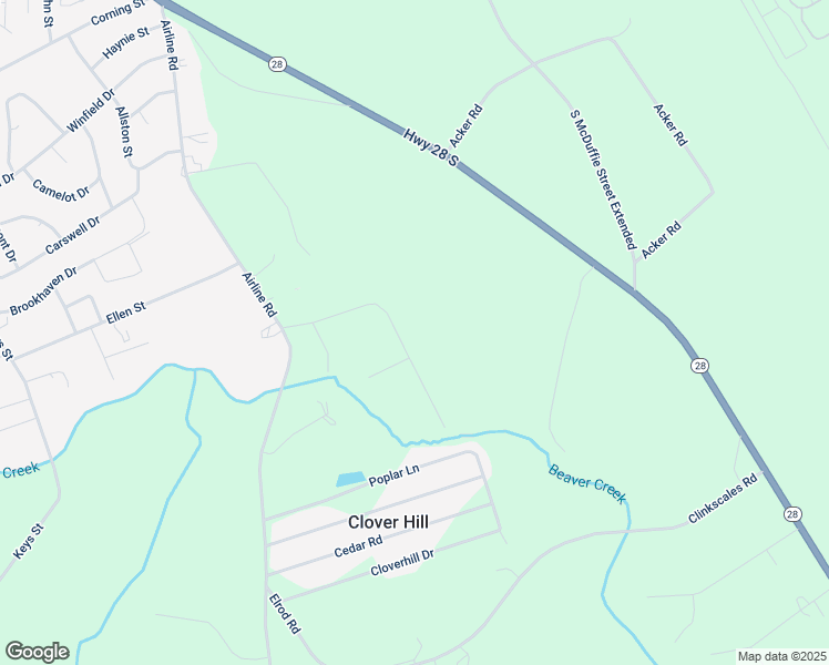 map of restaurants, bars, coffee shops, grocery stores, and more near 301 Kaye Drive in Anderson