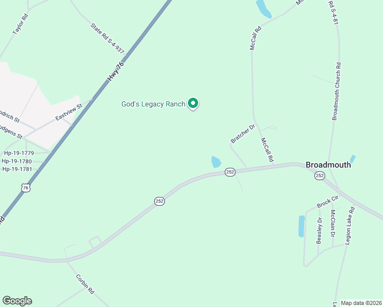 map of restaurants, bars, coffee shops, grocery stores, and more near 4175 South Carolina 252 in Honea Path