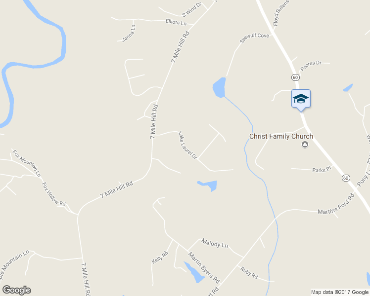 map of restaurants, bars, coffee shops, grocery stores, and more near 137 Lake Laurel Drive in Dahlonega