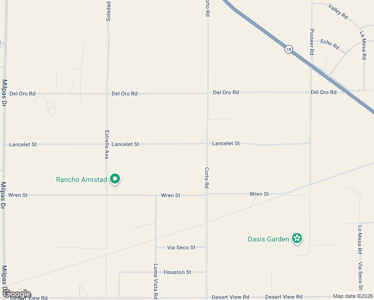 map of restaurants, bars, coffee shops, grocery stores, and more near 26425 Lancelet Street in Apple Valley