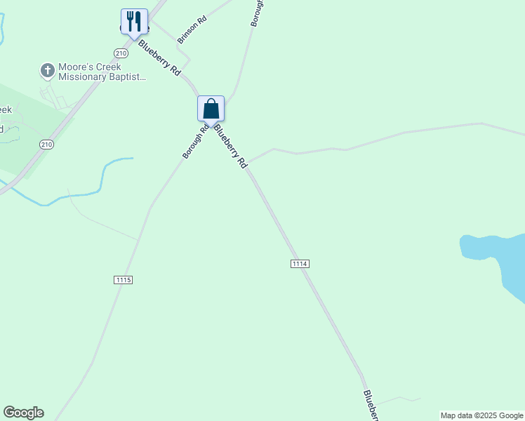 map of restaurants, bars, coffee shops, grocery stores, and more near 4975 Blueberry Rd in Currie