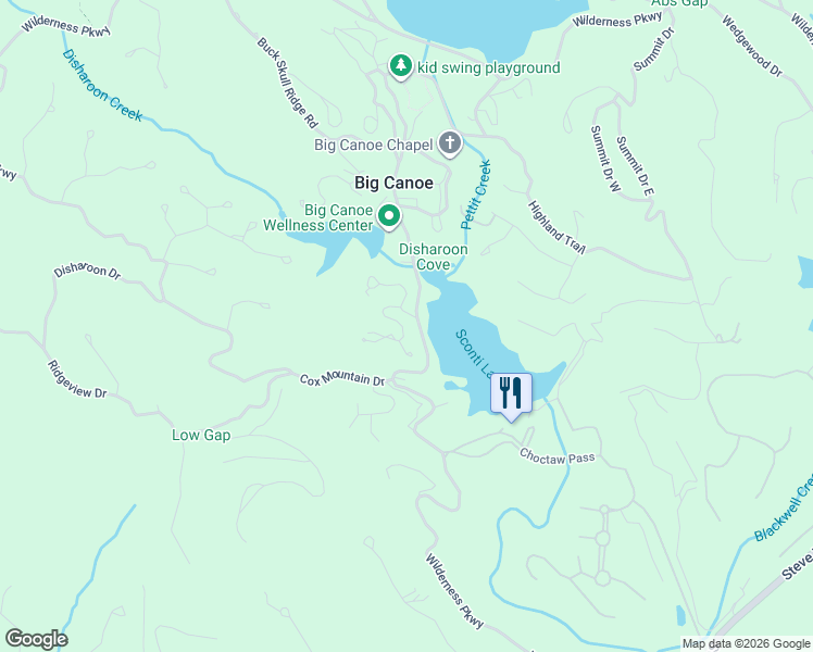 map of restaurants, bars, coffee shops, grocery stores, and more near 135 Chestnut Rise in Jasper