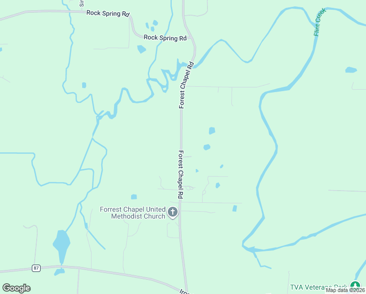map of restaurants, bars, coffee shops, grocery stores, and more near 442 Forest Chapel Road in Hartselle