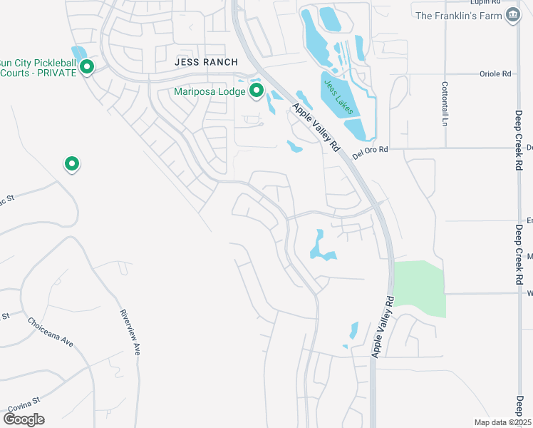map of restaurants, bars, coffee shops, grocery stores, and more near 19365 Galloping Hill Road in Apple Valley