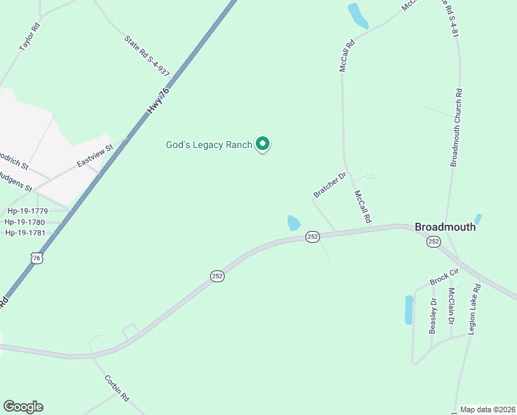 map of restaurants, bars, coffee shops, grocery stores, and more near 4175 South Carolina 252 in Honea Path