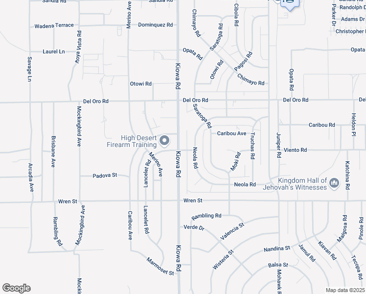 map of restaurants, bars, coffee shops, grocery stores, and more near 11111 Kiowa Road in Apple Valley