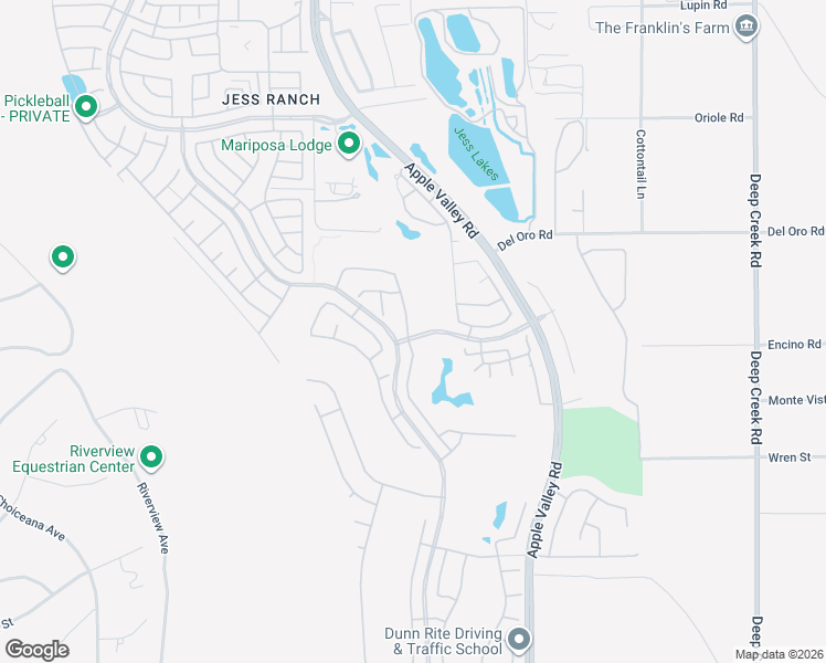 map of restaurants, bars, coffee shops, grocery stores, and more near 11117 Avonlea Road in Apple Valley