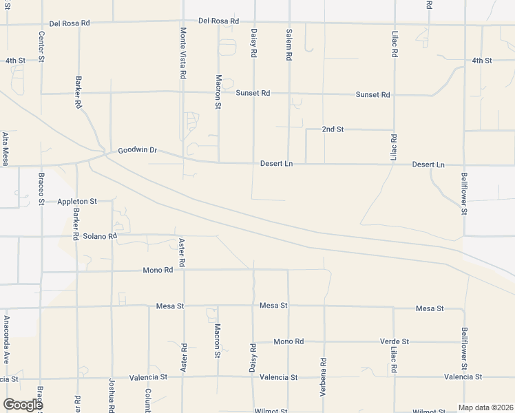 map of restaurants, bars, coffee shops, grocery stores, and more near 10707 Mines Ranch Road in Victorville